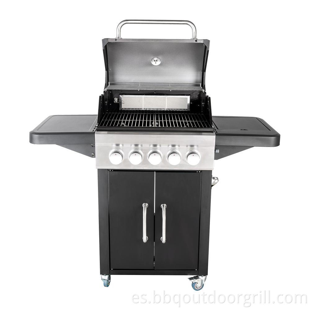 4 Burner Built-in Stainless Steel Gas Grill - With Rear Infrared Burner
